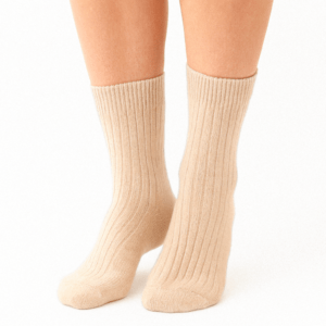 100% undyed cashmere socks made from pure Mongolian cashmere