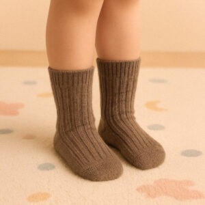 100% organic wool children's socks