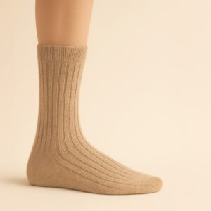 Camel hair wool socks
