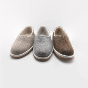 Chaussons en feutre fabriqués à la main en 100% laine