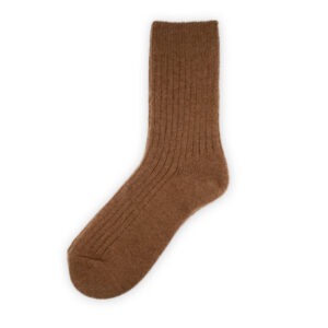 Camel hair wool socks